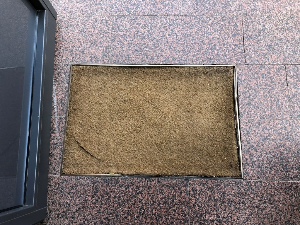 Fußabtreter - vorher